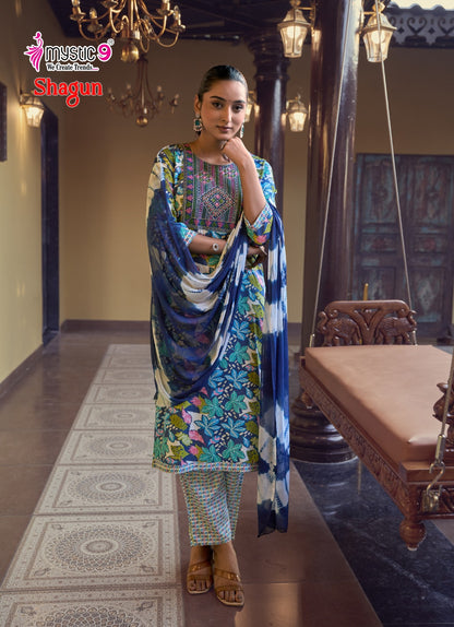 Shagun Vol 29 Mystic 9 Rayon Capsule Readymade Pant Style Suits Wholesale