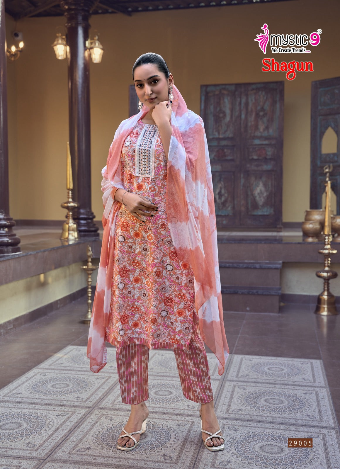 Shagun Vol 29 Mystic 9 Rayon Capsule Readymade Pant Style Suits Wholesale