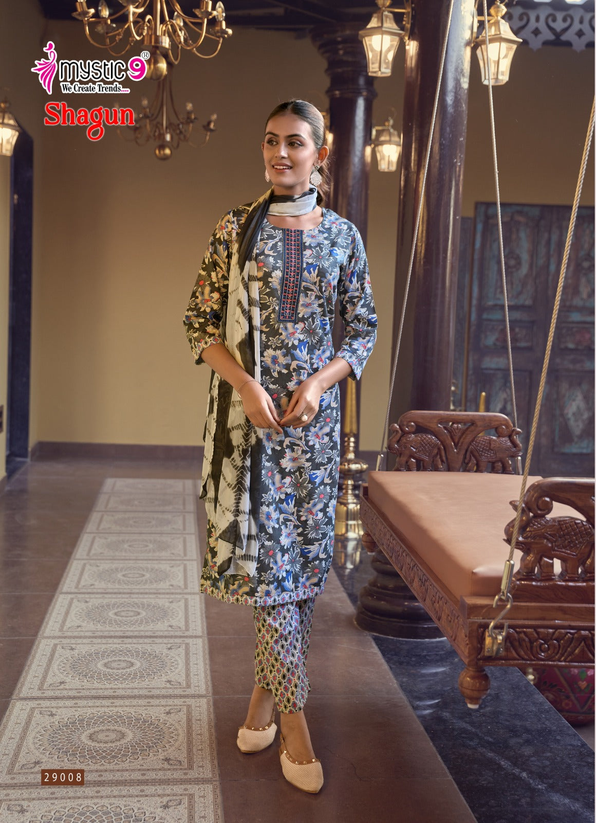 Shagun Vol 29 Mystic 9 Rayon Capsule Readymade Pant Style Suits Wholesale
