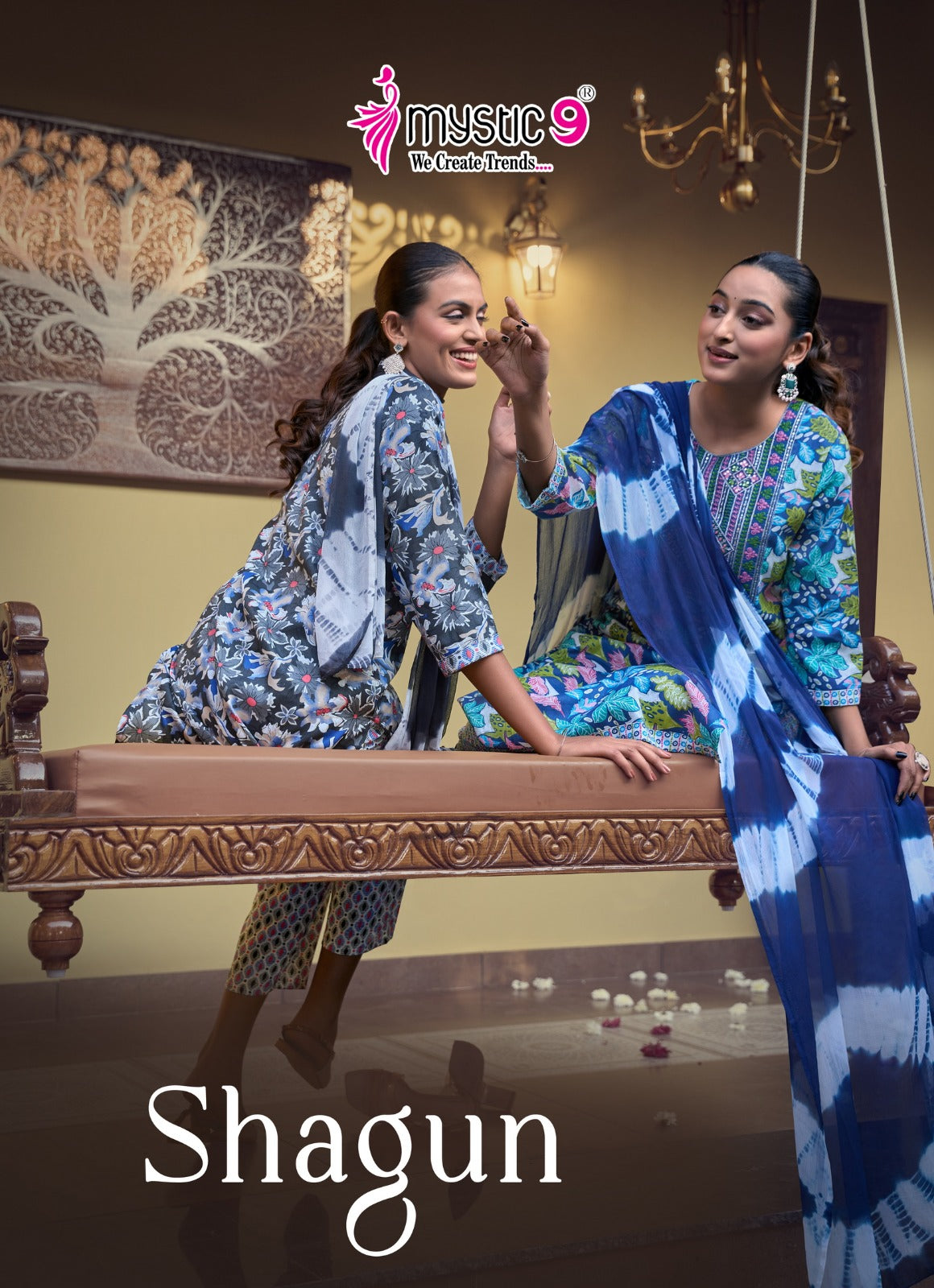 Shagun Vol 29 Mystic 9 Rayon Capsule Readymade Pant Style Suits Wholesale
