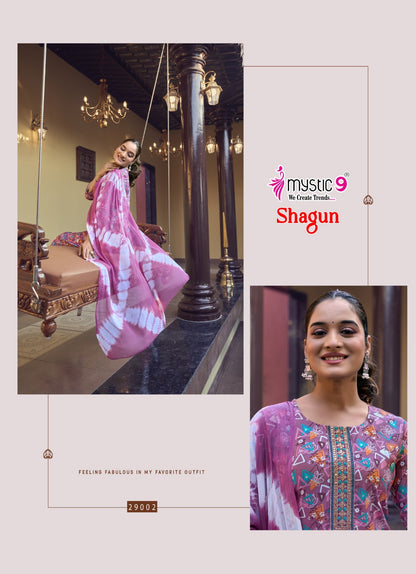 Shagun Vol 29 Mystic 9 Rayon Capsule Readymade Pant Style Suits Wholesale