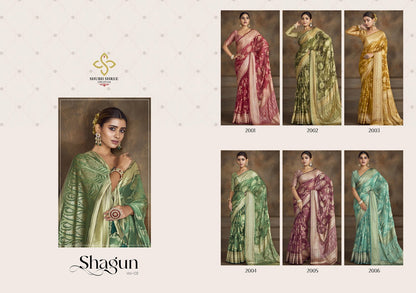 Shagun Vol 2 Shubh Shree Dull Moss Sarees Wholesale Rate
