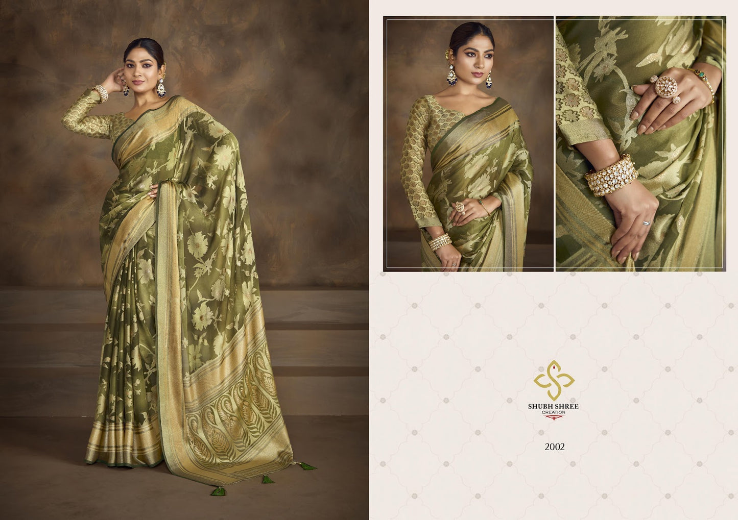 Shagun Vol 2 Shubh Shree Dull Moss Sarees Wholesale Rate