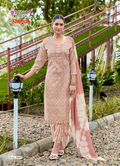 Shagun Vol 30 Rakshabandhan Special Mystic 9 Rayon Capsule Readymade Pant Style Suits Exporter India
