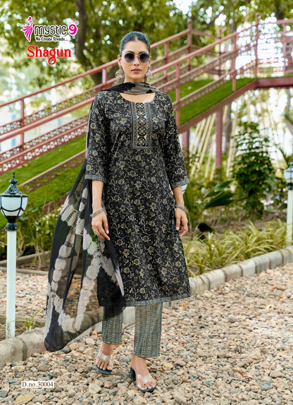 Shagun Vol 30 Rakshabandhan Special Mystic 9 Rayon Capsule Readymade Pant Style Suits Exporter India