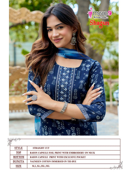 Shagun Vol 30 Rakshabandhan Special Mystic 9 Rayon Capsule Readymade Pant Style Suits Exporter India