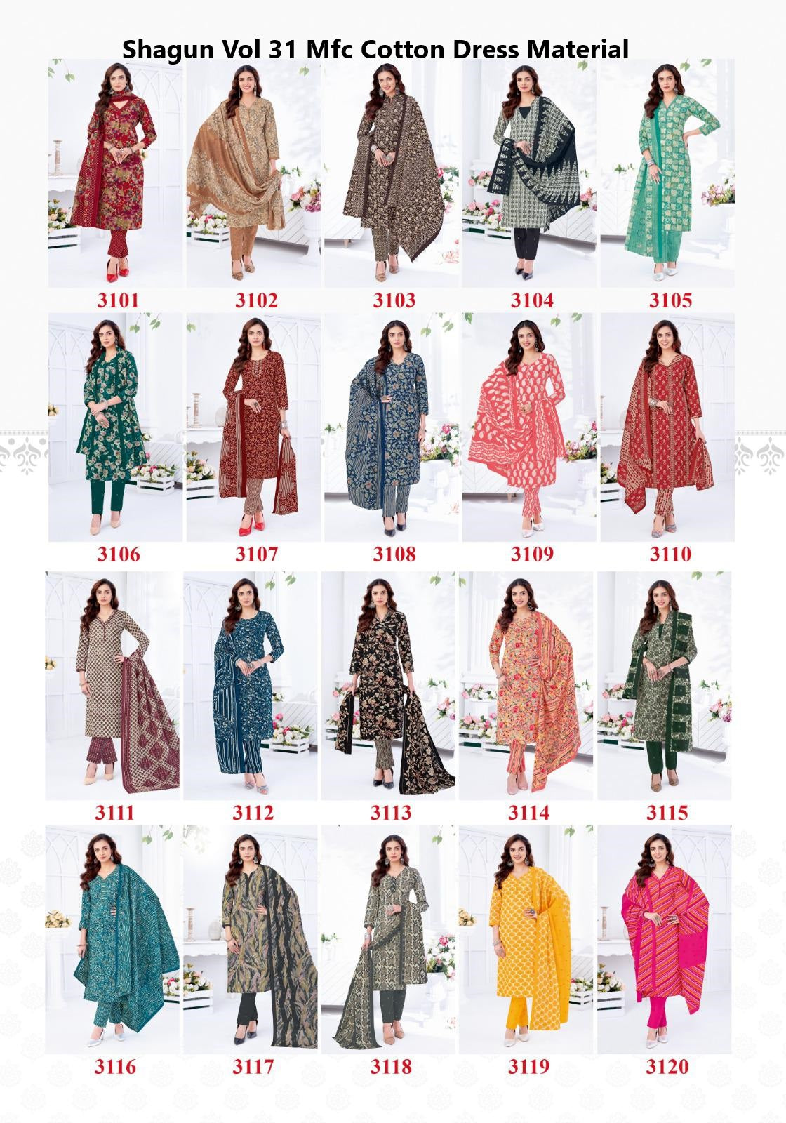 Shagun Vol 31 Mfc Cotton Dress Material Wholesale Price