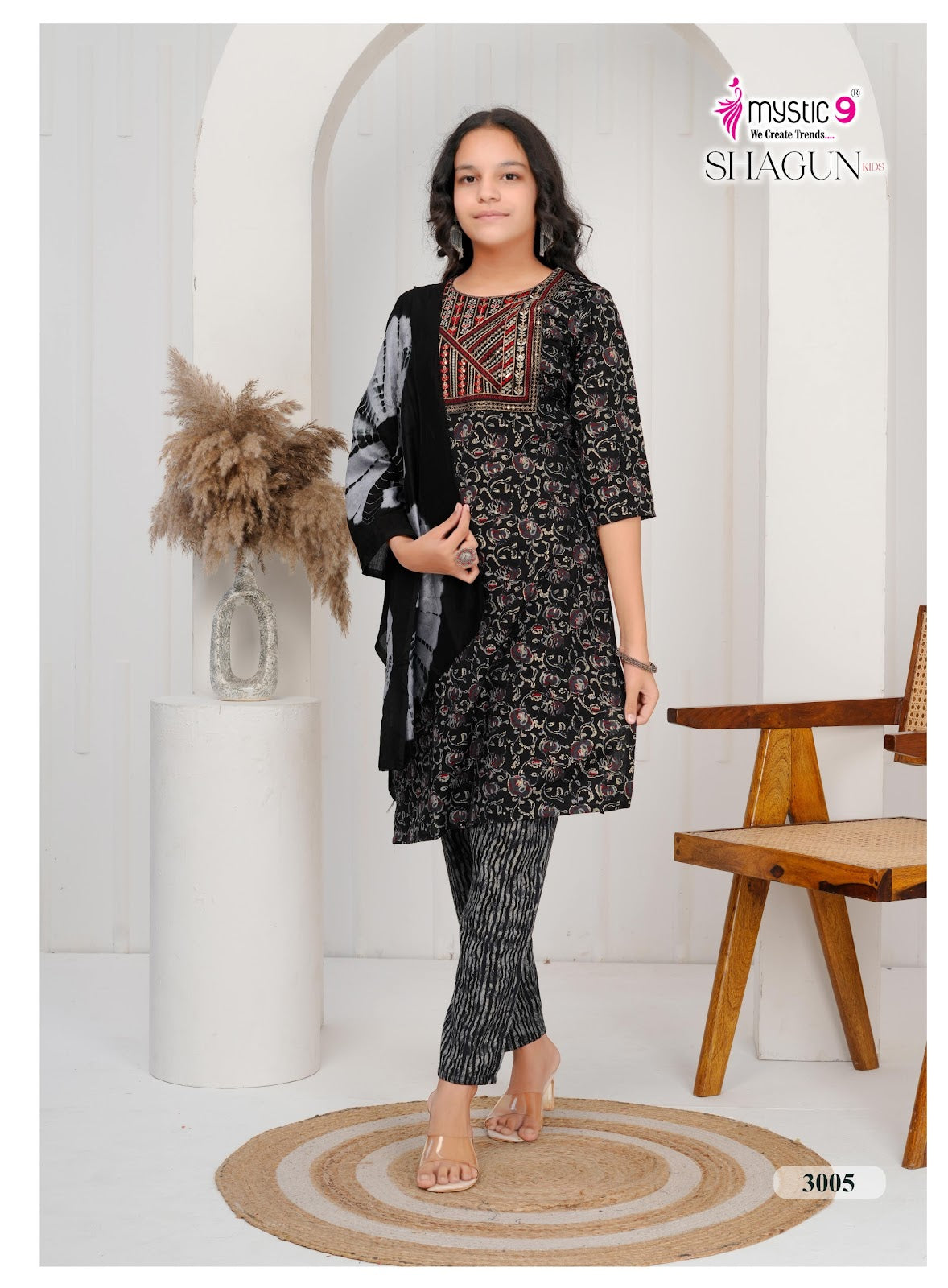 Shagun Vol 3 Mystic 9 Rayon Capsule Girls Readymade Pant Suits Supplier India