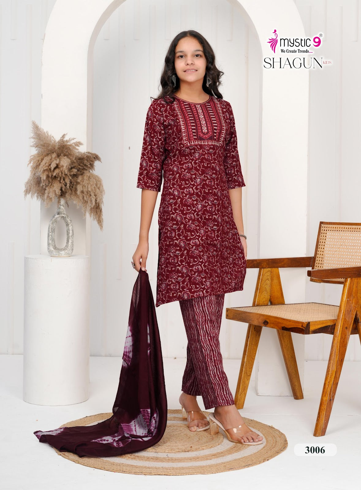 Shagun Vol 3 Mystic 9 Rayon Capsule Girls Readymade Pant Suits Supplier India