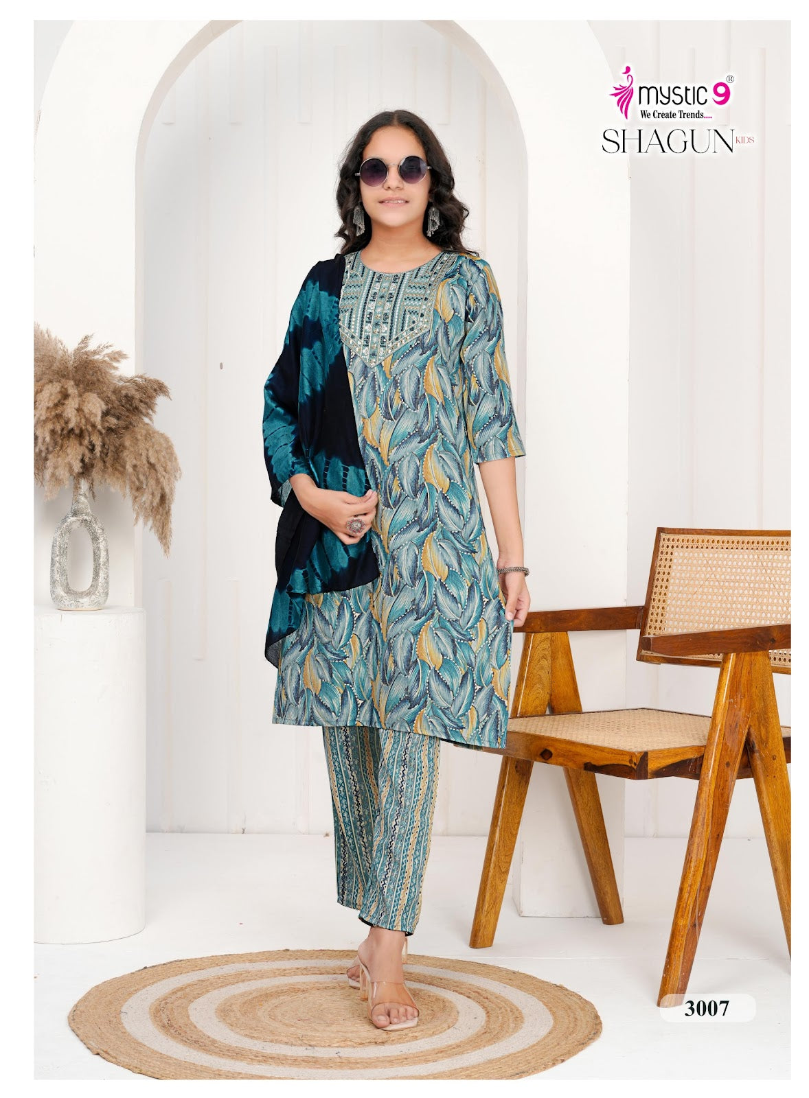 Shagun Vol 3 Mystic 9 Rayon Capsule Girls Readymade Pant Suits Supplier India