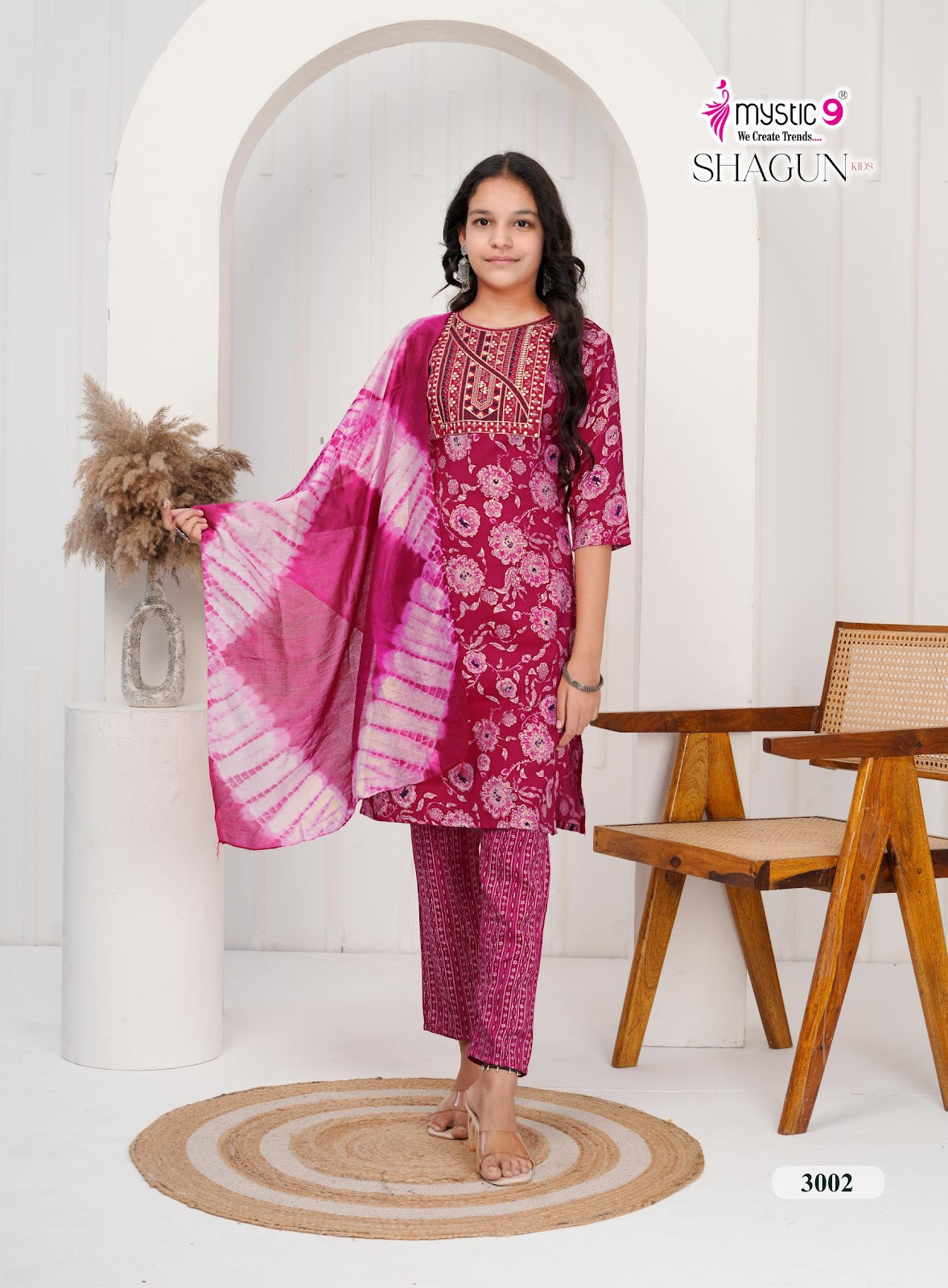 Shagun Vol 3 Mystic 9 Rayon Capsule Girls Readymade Pant Suits Supplier India