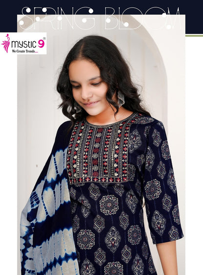 Shagun Vol 3 Mystic 9 Rayon Capsule Girls Readymade Pant Suits Supplier India