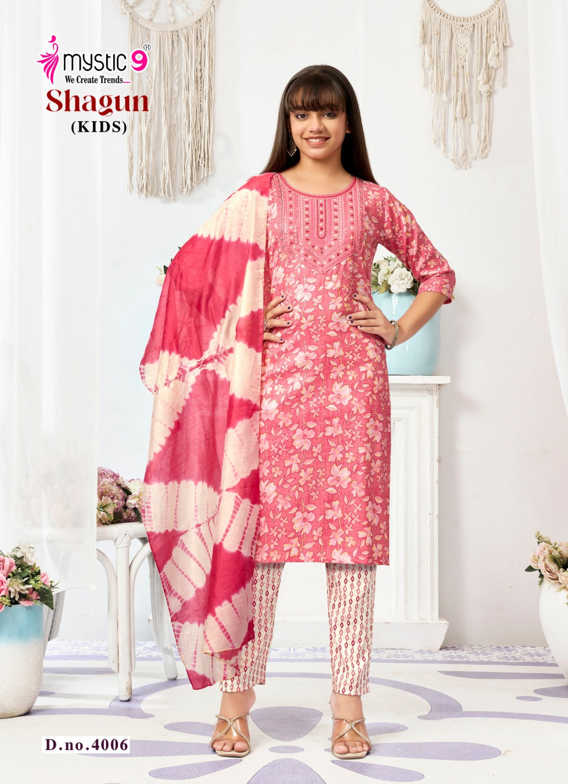 Shagun Vol 4 Mystic 9 Rayon Capsule Girls Readymade Pant Suits Wholesale
