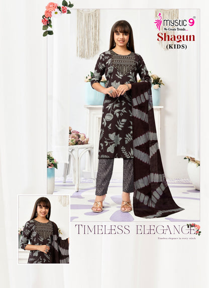 Shagun Vol 4 Mystic 9 Rayon Capsule Girls Readymade Pant Suits Wholesale