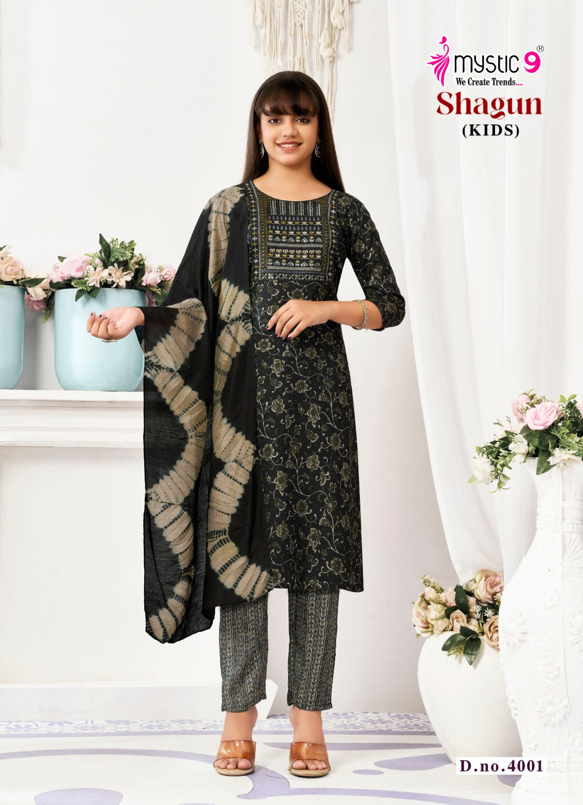Shagun Vol 4 Mystic 9 Rayon Capsule Girls Readymade Pant Suits Wholesale