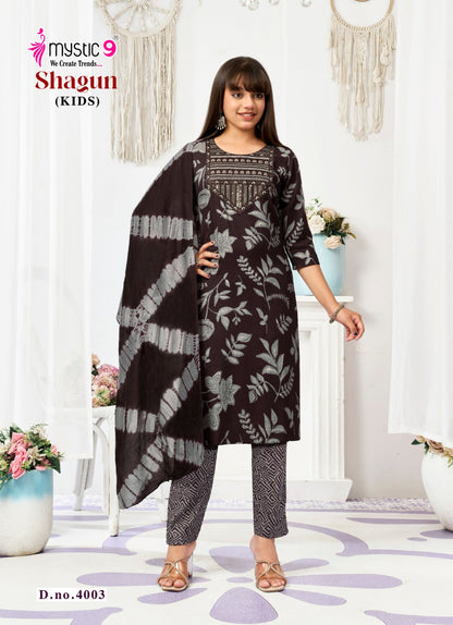 Shagun Vol 4 Mystic 9 Rayon Capsule Girls Readymade Pant Suits Wholesale