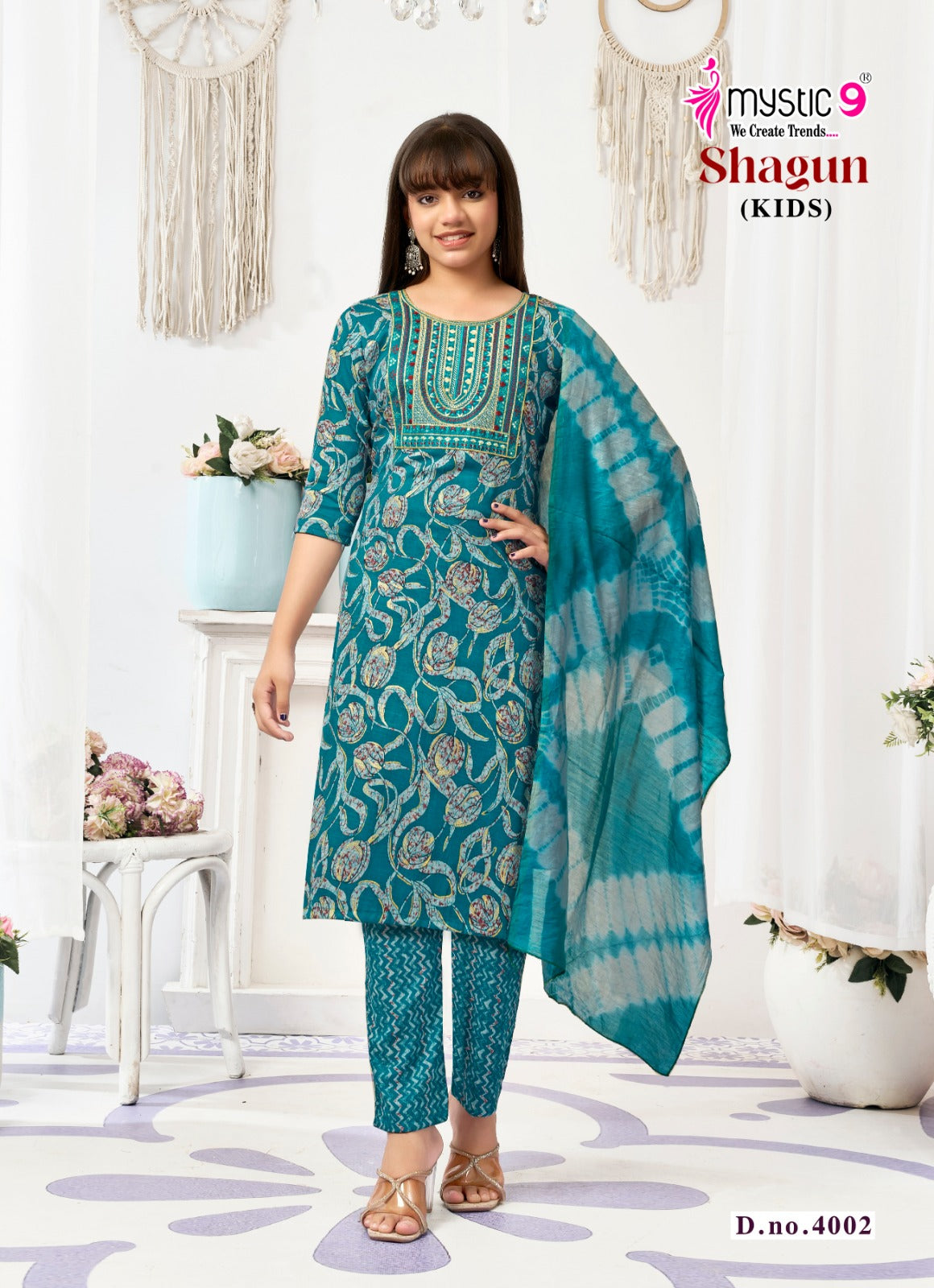 Shagun Vol 4 Mystic 9 Rayon Capsule Girls Readymade Pant Suits Wholesale