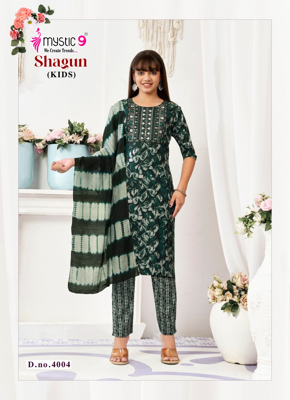 Shagun Vol 4 Mystic 9 Rayon Capsule Girls Readymade Pant Suits Wholesale