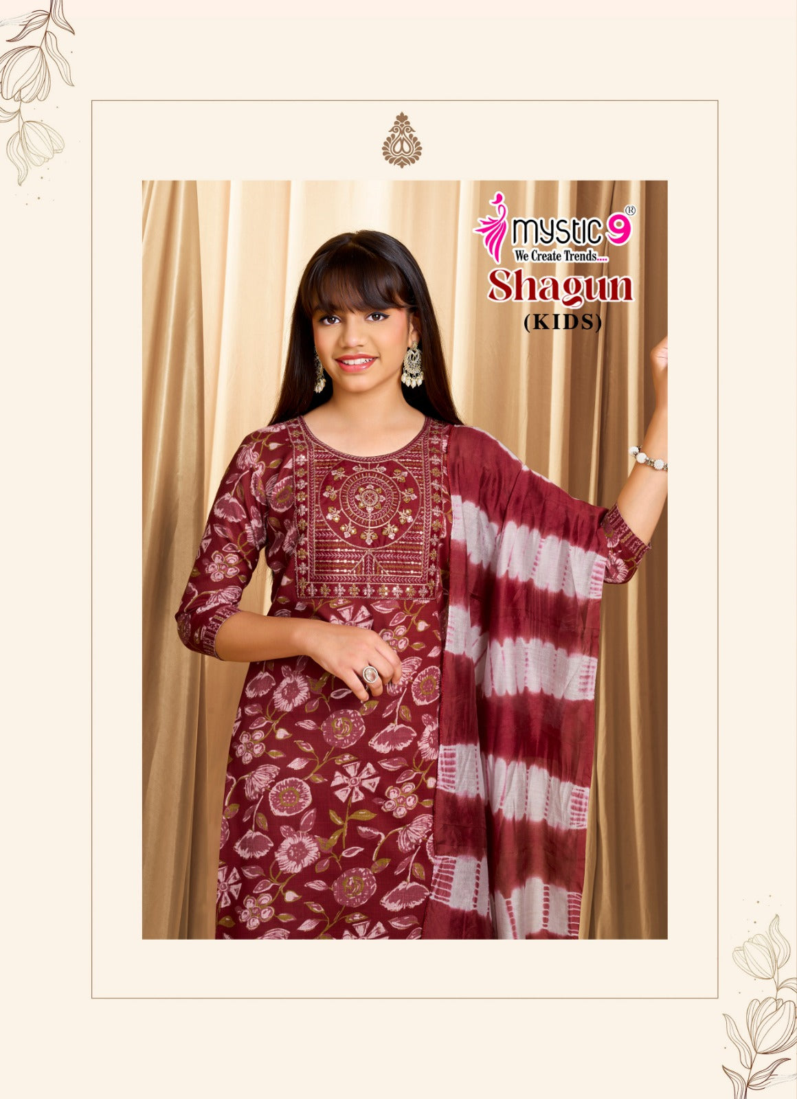Shagun Vol 5 Mystic 9 Rayon Girls Readymade Pant Suits Manufacturer India