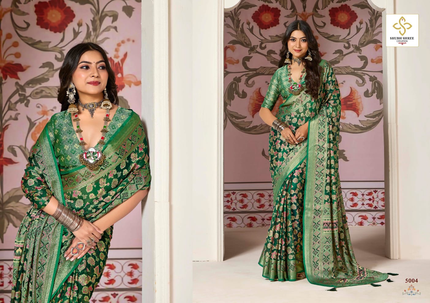 Shagun Vol 5 Shubh Shree Dull Moss Sarees Manufacturer Gujarat