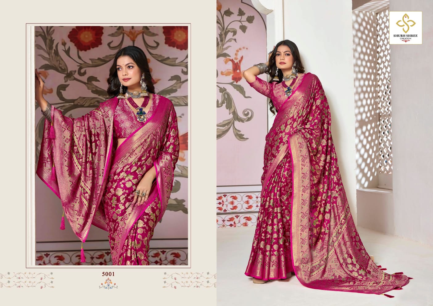 Shagun Vol 5 Shubh Shree Dull Moss Sarees Manufacturer Gujarat