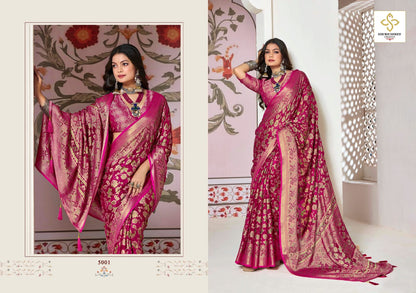 Shagun Vol 5 Shubh Shree Dull Moss Sarees Manufacturer Gujarat