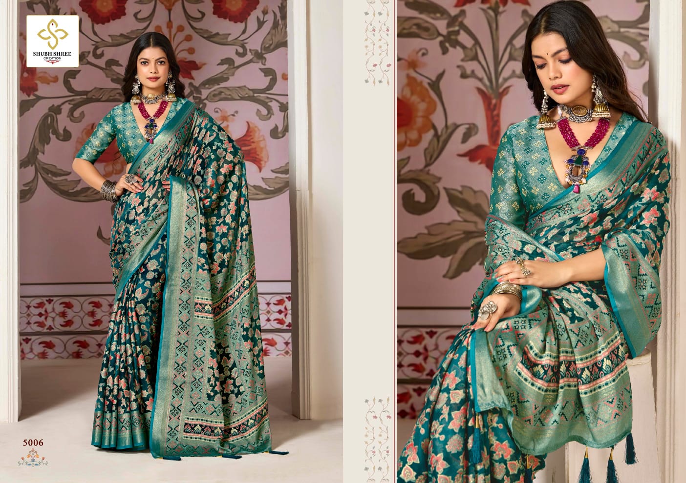 Shagun Vol 5 Shubh Shree Dull Moss Sarees Manufacturer Gujarat