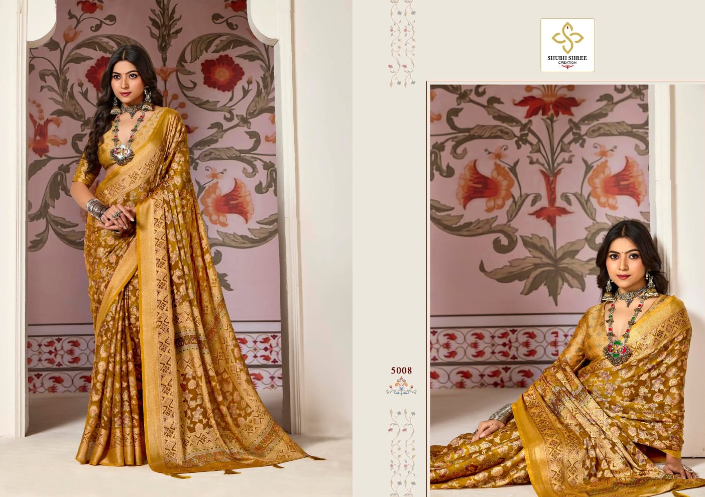 Shagun Vol 5 Shubh Shree Dull Moss Sarees Manufacturer Gujarat