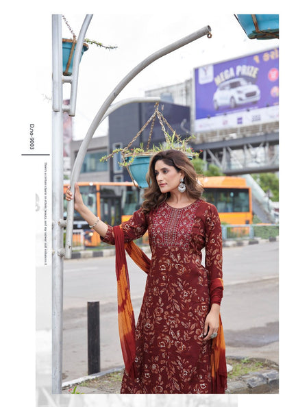 Shagun Vol 9 Mystic 9 Rayon Capsule Readymade Pant Style Suits Manufacturer Gujarat