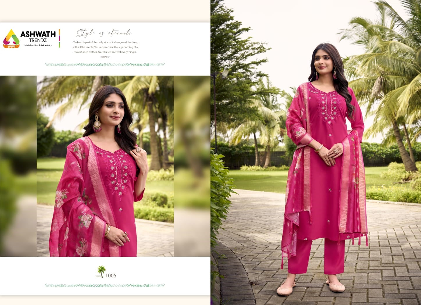Shahar Ashwath Roman Silk Readymade Pant Style Suits Exporter India