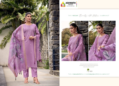 Shahar Ashwath Roman Silk Readymade Pant Style Suits Exporter India