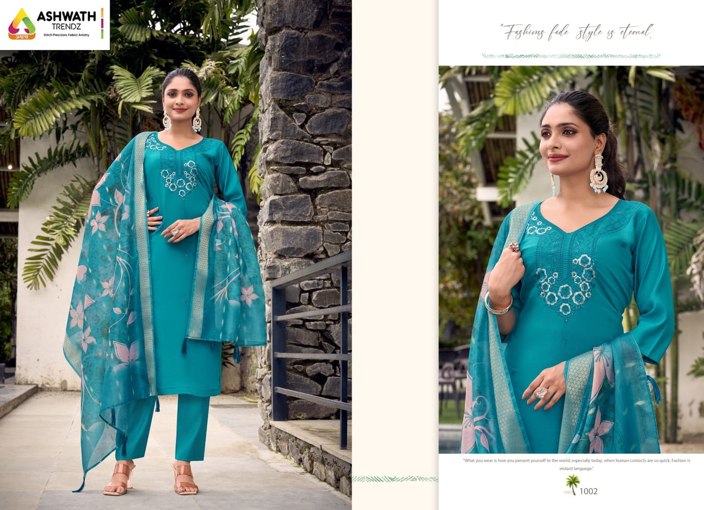 Shahar Ashwath Roman Silk Readymade Pant Style Suits Exporter India