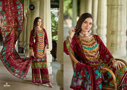 Shaheen Belliza Designer Studio Viscose Rayon Karachi Salwar Suits Wholesale Rate