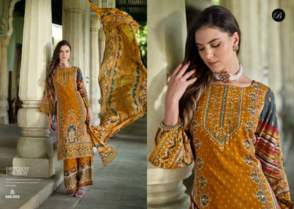 Shaheen Belliza Designer Studio Viscose Rayon Karachi Salwar Suits Wholesale Rate