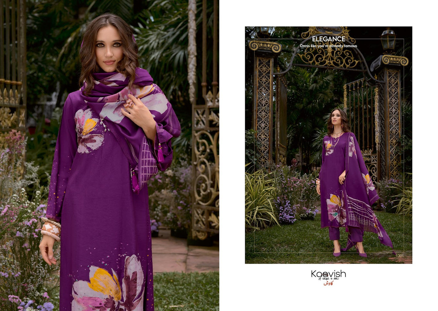 Shaheen Kaavish Viscose Pashmina Suits Supplier India