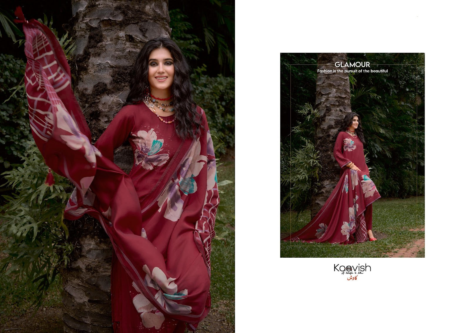 Shaheen Kaavish Viscose Pashmina Suits Supplier India