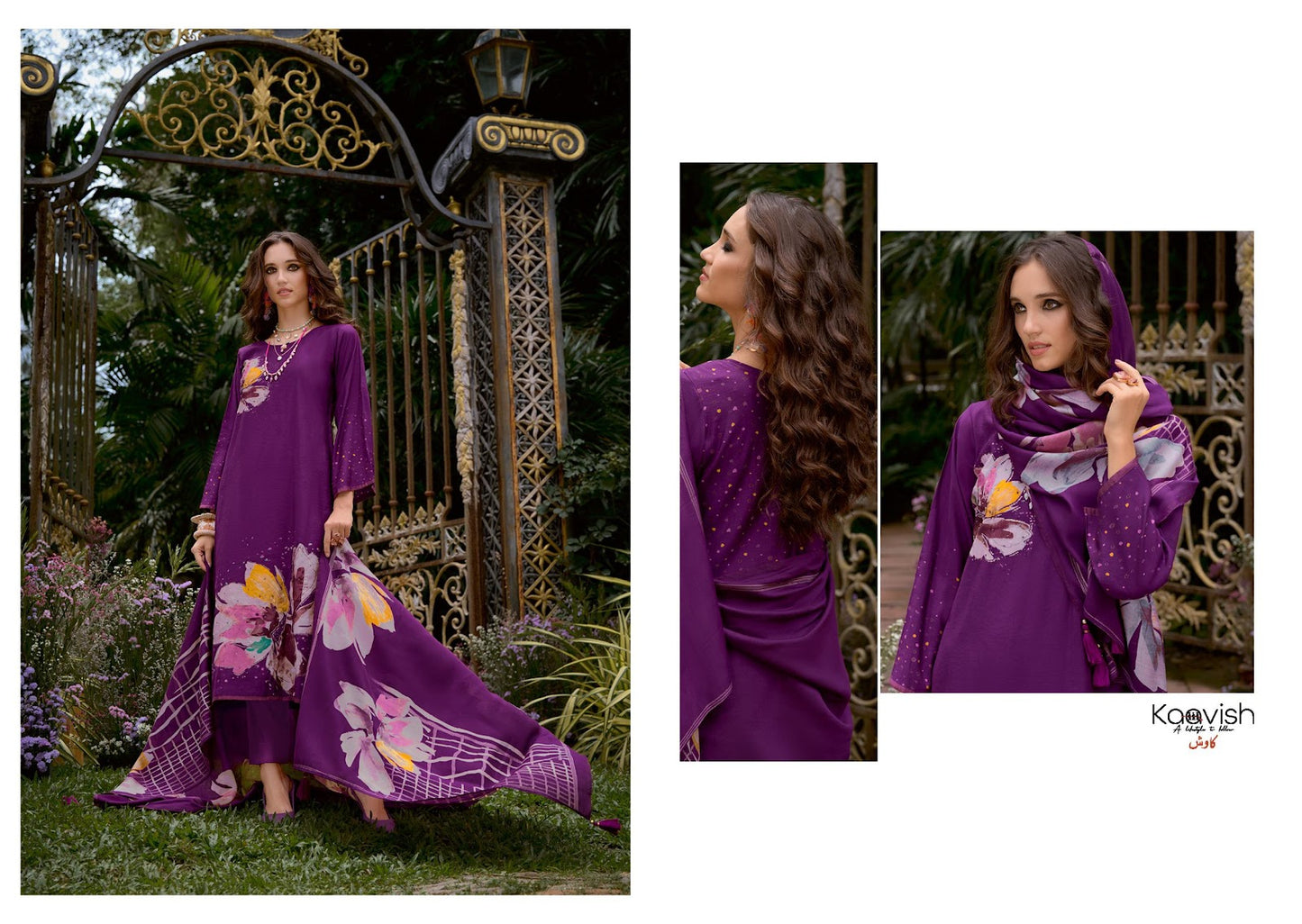 Shaheen Kaavish Viscose Pashmina Suits Supplier India