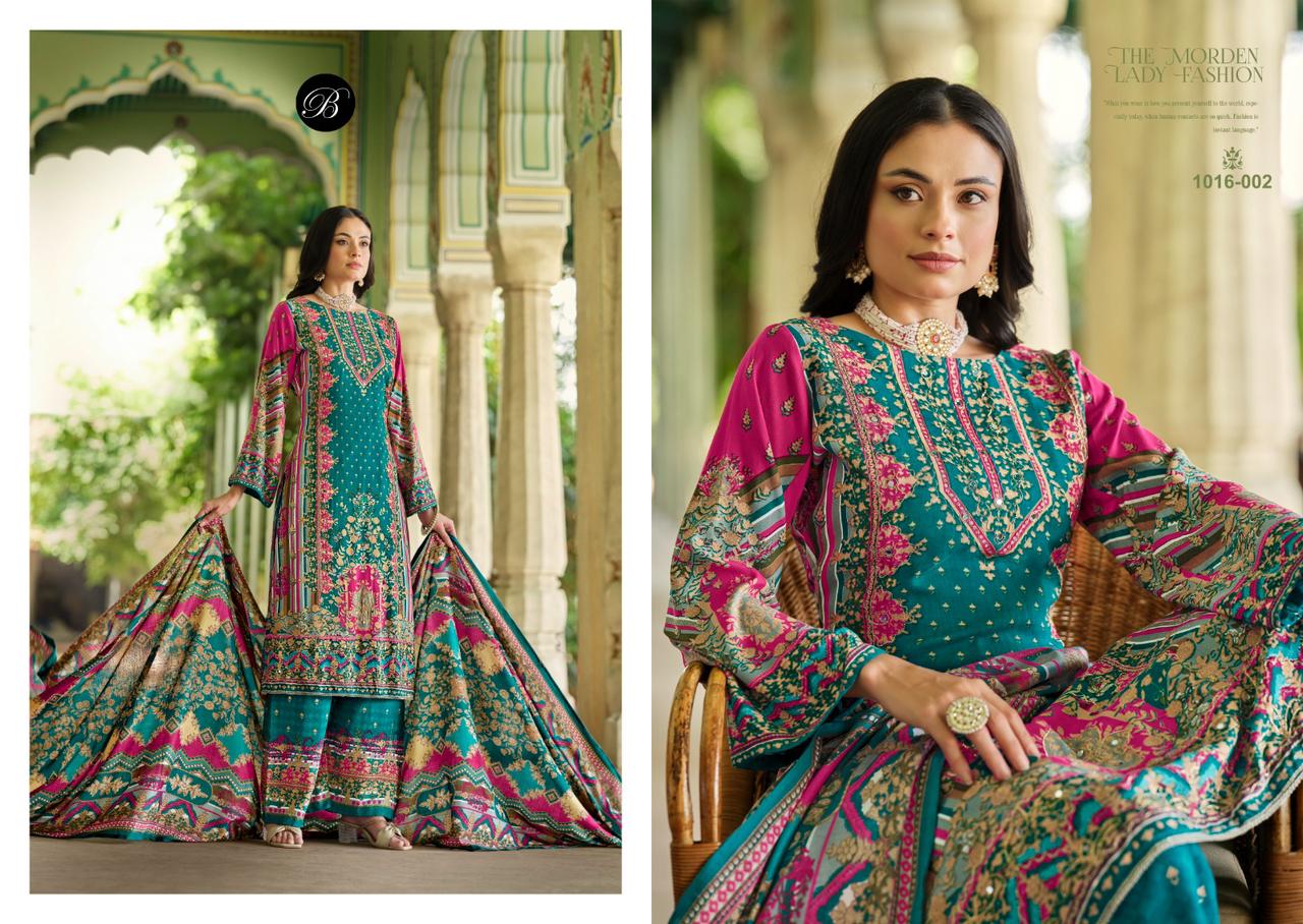 Shaheen Vol 2 Belliza Designer Studio Viscose Rayon Karachi Salwar Suits Exporter Ahmedabad