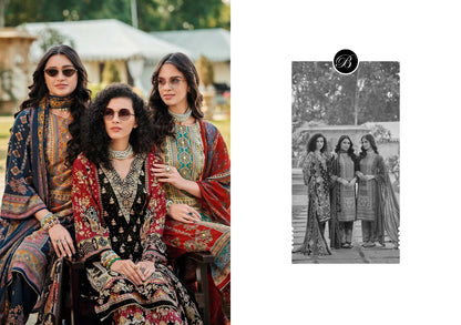 Shaheen Vol 3 Belliza Designer Studio Viscose Rayon Karachi Salwar Suits Wholesale