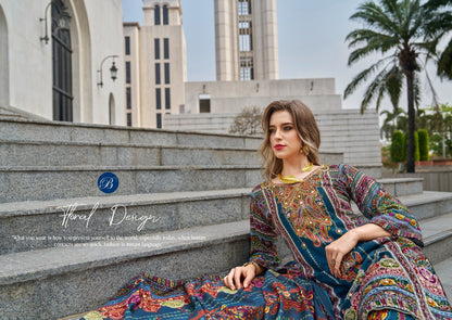 Shaheen Vol 4 Belliza Designer Studio Viscose Rayon Karachi Salwar Suits Wholesale Rate