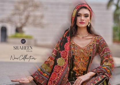 Shaheen Vol 4 Belliza Designer Studio Viscose Rayon Karachi Salwar Suits Wholesale Rate