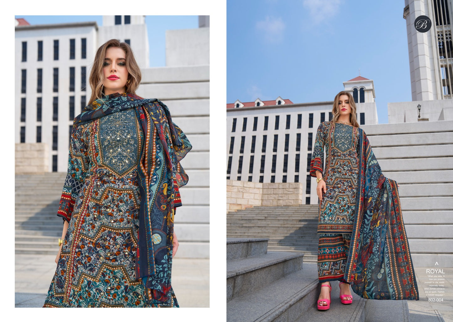 Shaheen Vol 4 Belliza Designer Studio Viscose Rayon Karachi Salwar Suits Wholesale Rate