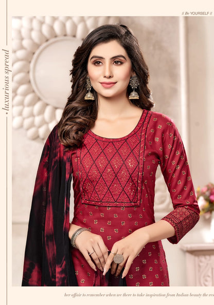 Shaheen Vol 7 Kinti Heavy Rayon Readymade Sharara Suits Supplier Gujarat
