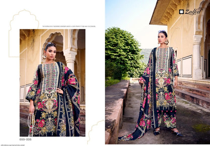 Shaheena Zulfat Designer Rayon Pakistani Salwar Suits Wholesaler