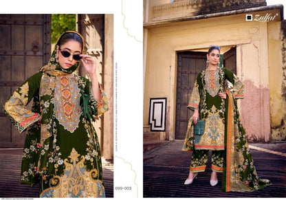 Shaheena Zulfat Designer Rayon Pakistani Salwar Suits Wholesaler
