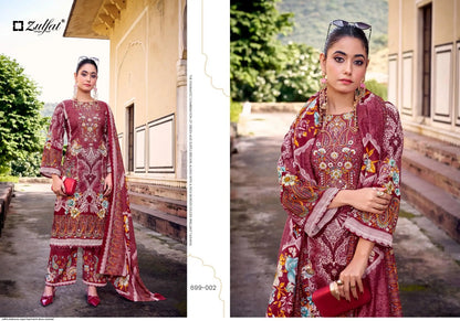 Shaheena Zulfat Designer Rayon Pakistani Salwar Suits Wholesaler