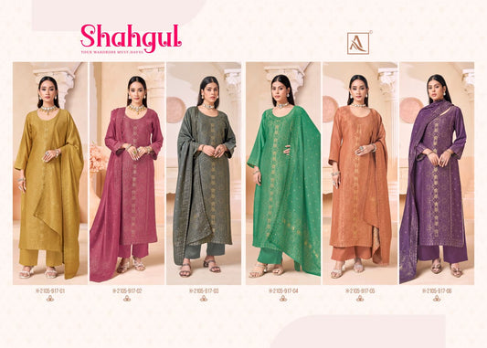 Shahgul Alok Viscose Pashmina Suits Wholesaler