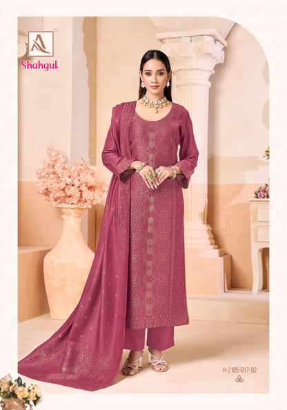 Shahgul Alok Viscose Pashmina Suits Wholesaler