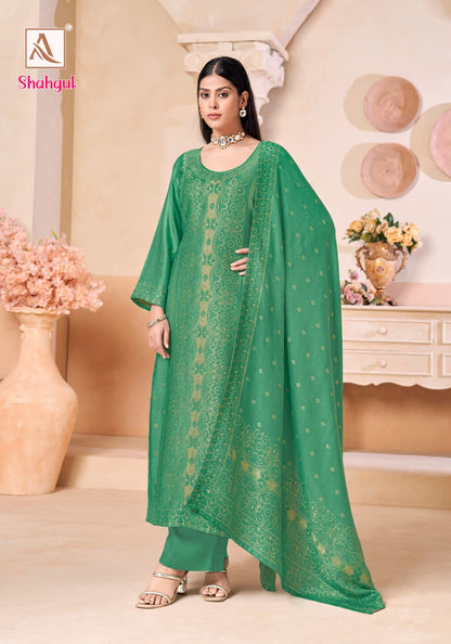 Shahgul Alok Viscose Pashmina Suits Wholesaler