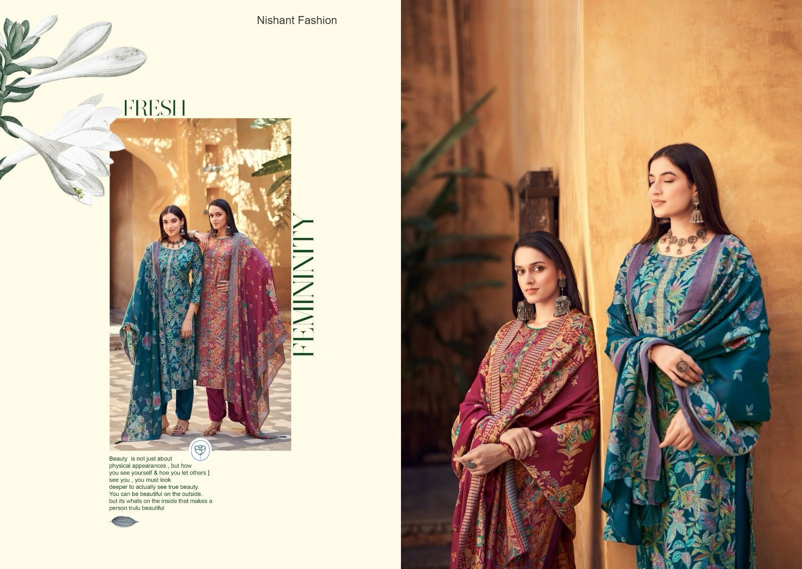 Shahgul Nishant Fashion Muslin Silk Pant Style Suits Supplier Gujarat